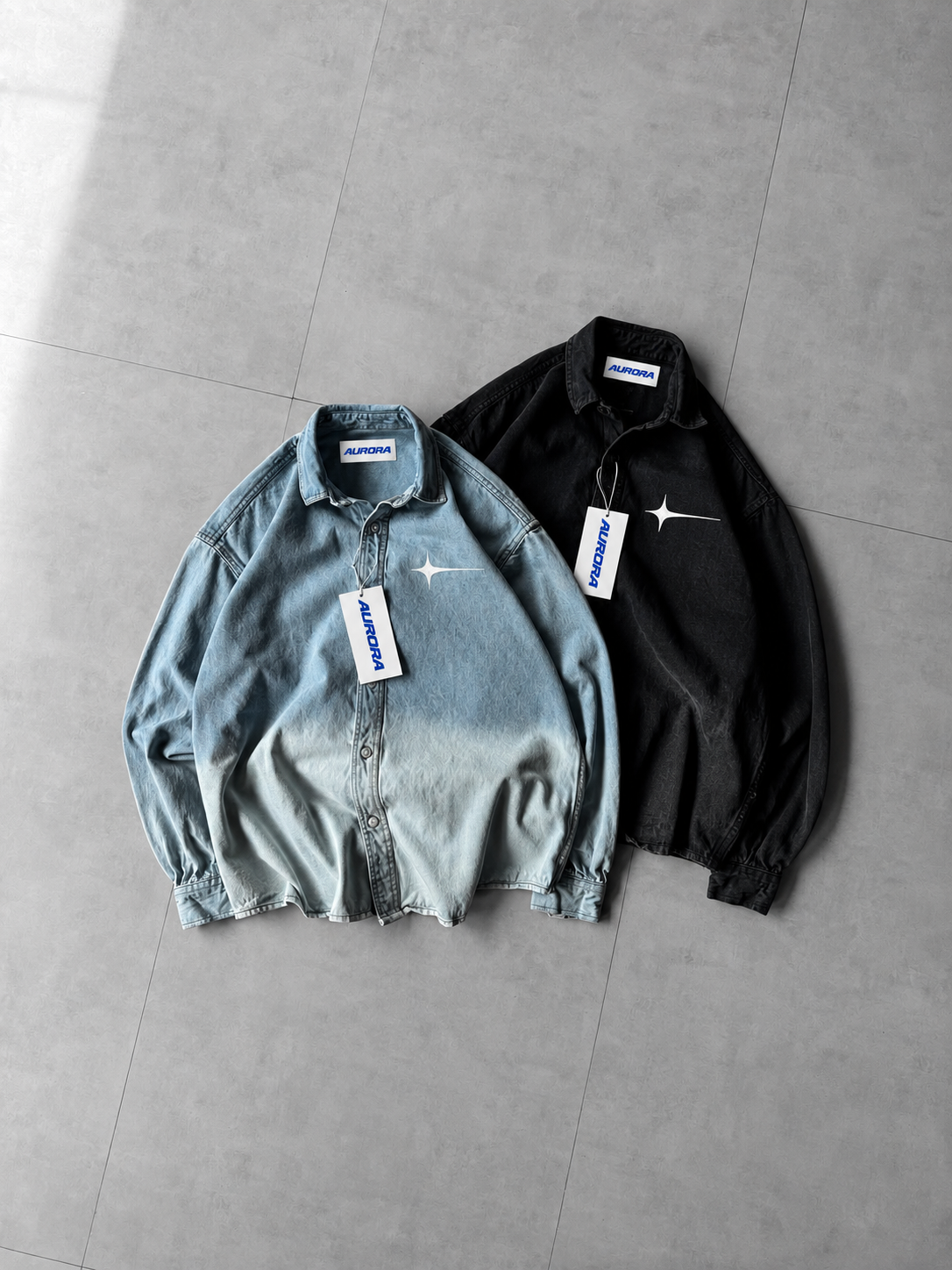 Feel Everything — Faded Denim Shirt