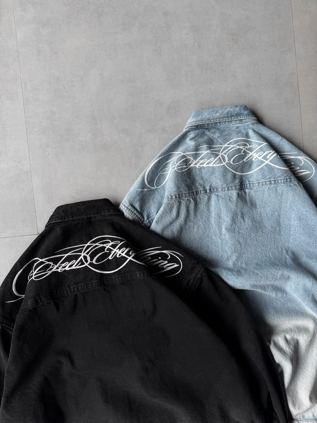 Feel Everything — Faded Denim Shirt