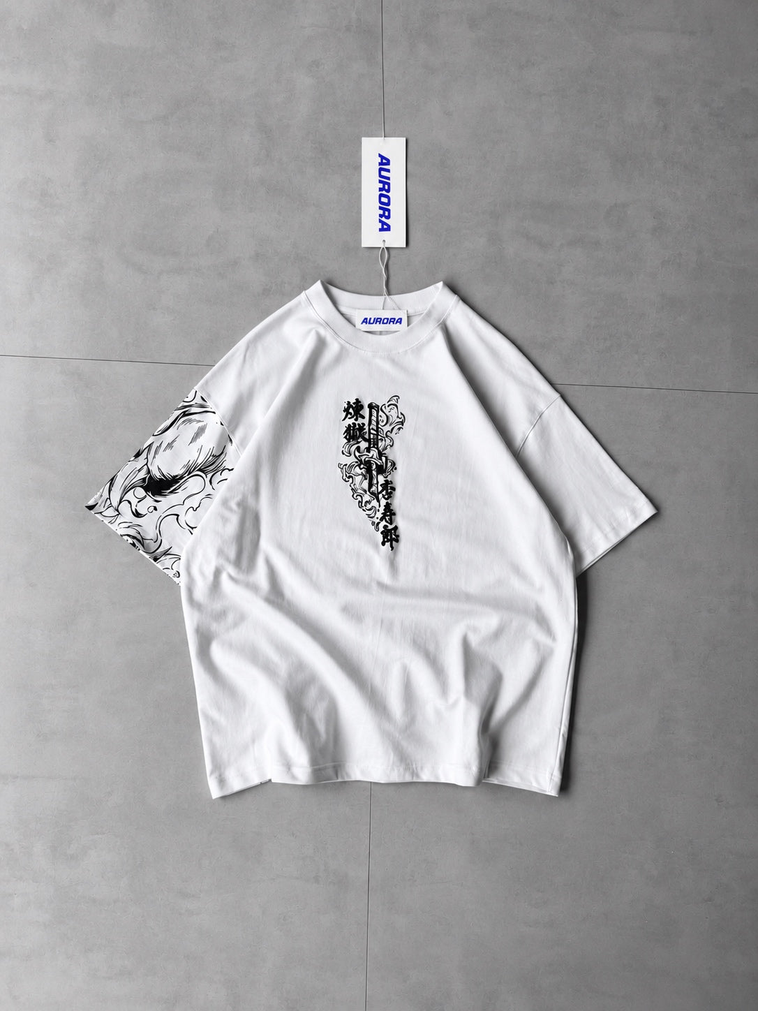 Anime Ink Graphic Tee — White