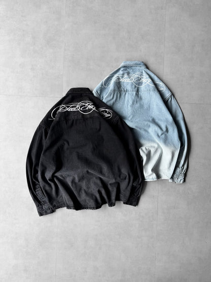 Feel Everything — Faded Denim Shirt