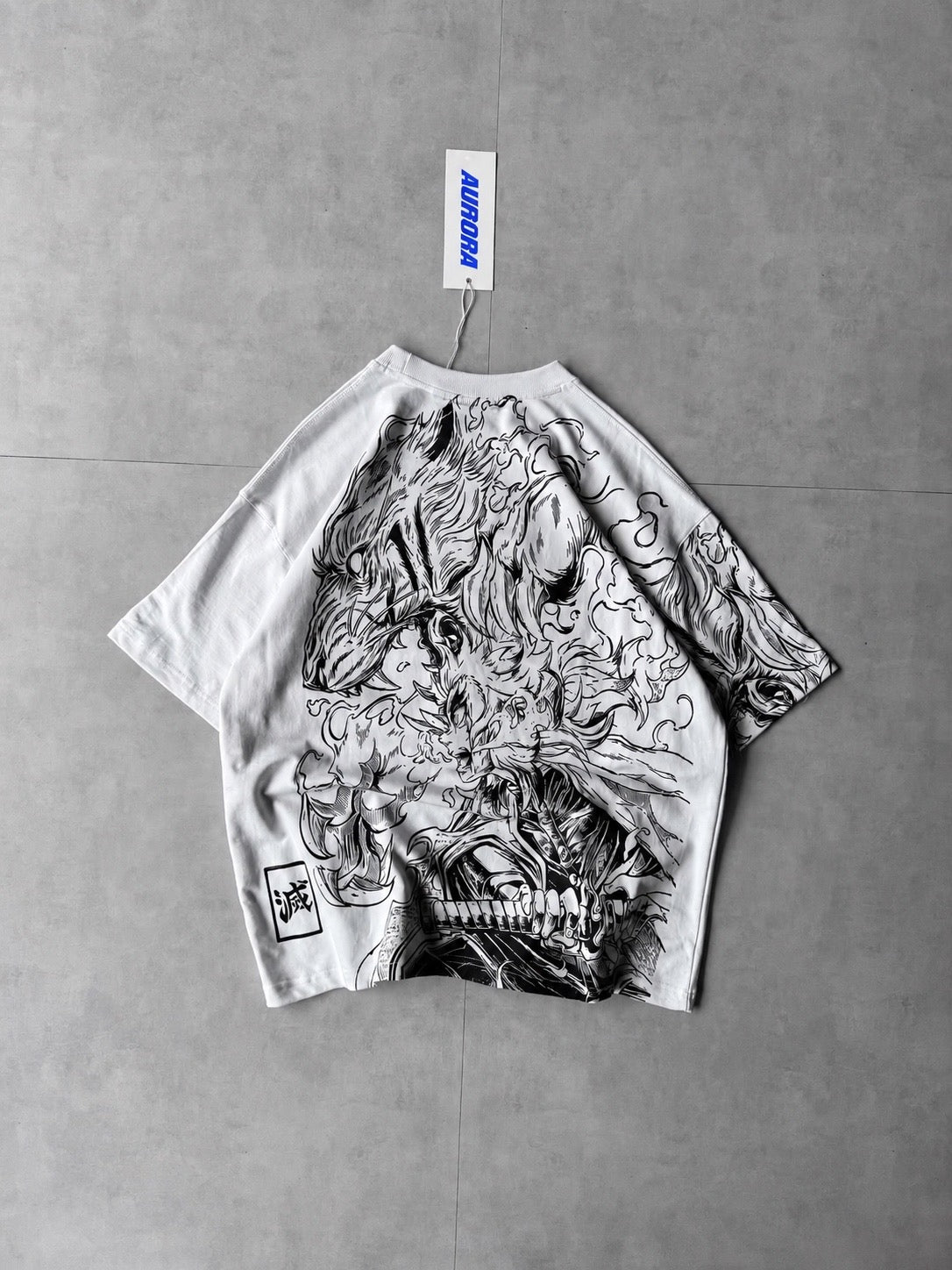 Anime Ink Graphic Tee — White