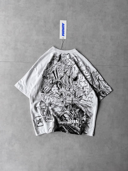 Anime Ink Graphic Tee — White